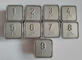 Кнопка лифтовая - арматура коммутационная квадратная с кодом Брайля ЗИП ГОМЕЛЬ АК3-04 кн Звонки